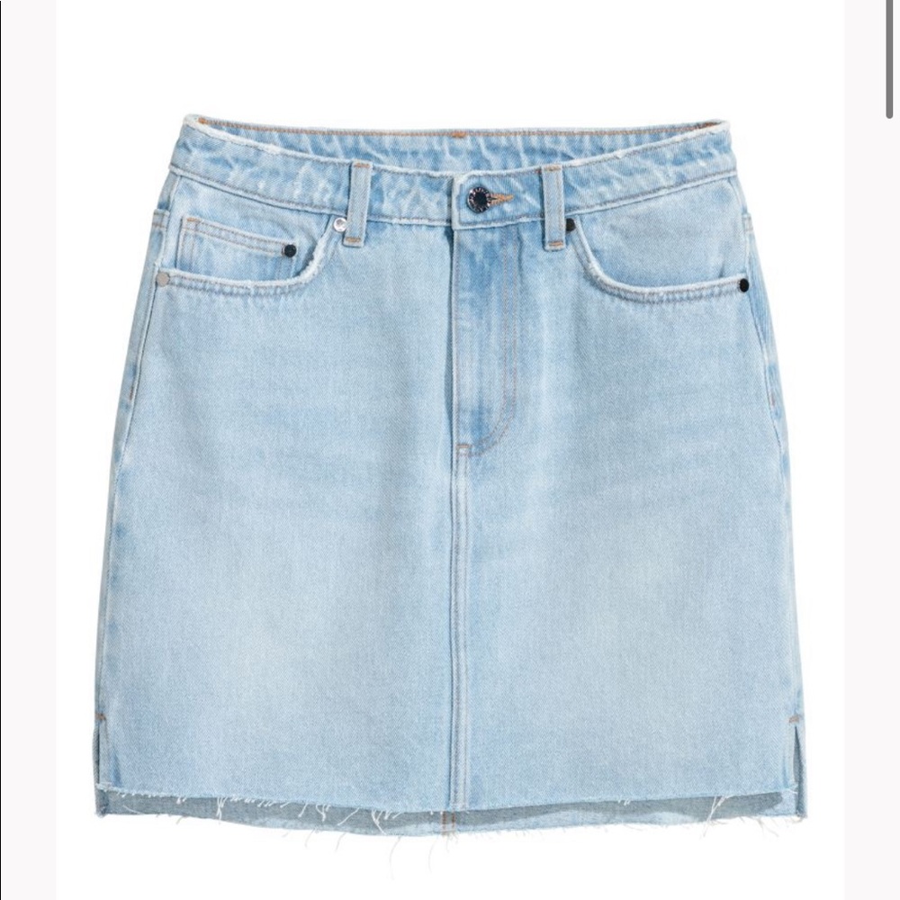 H&M Light Blue Mini Skirt